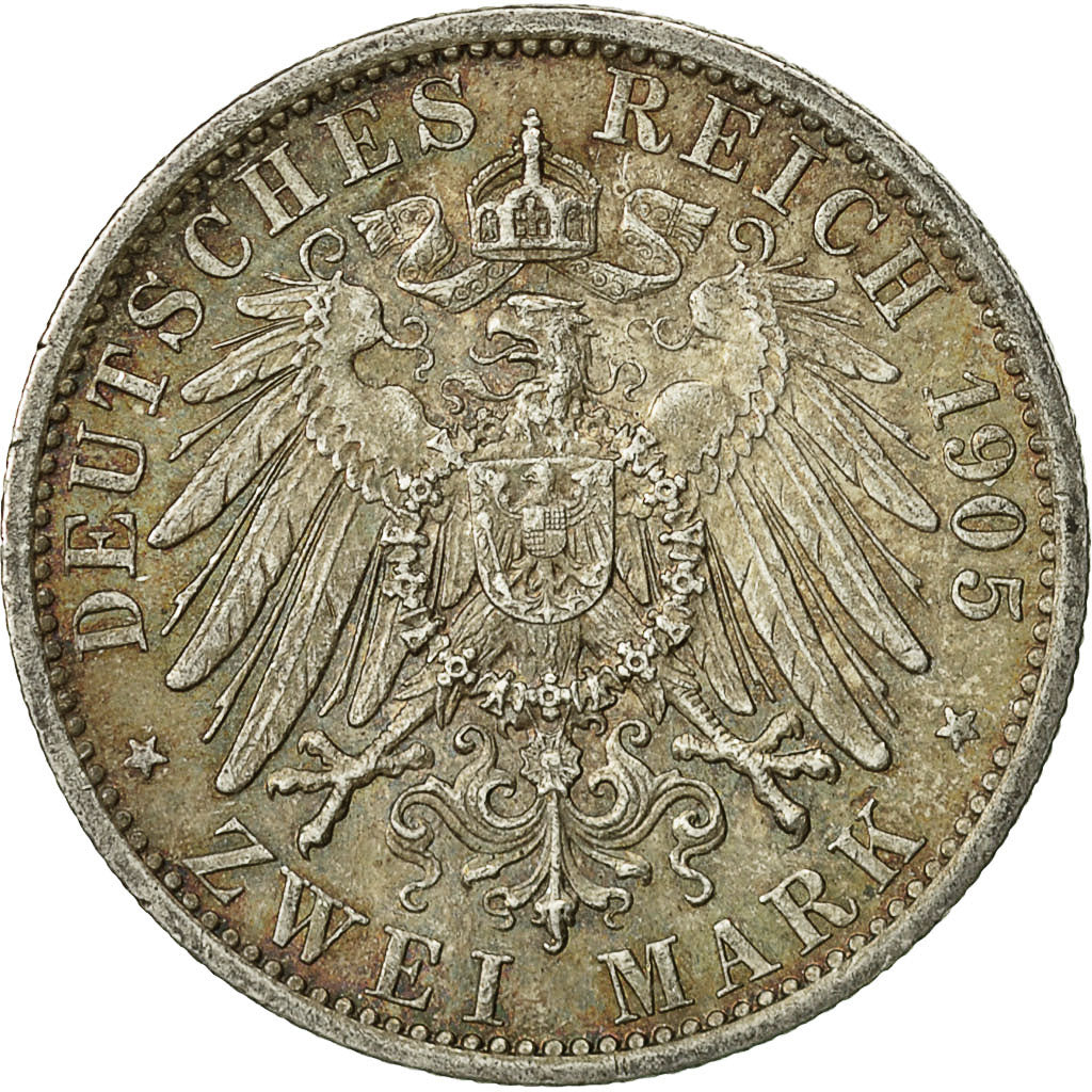 Monnaie, Etats allemands, PRUSSIA, Wilhelm II, 2 Mark, 1905, Berlin, SUP