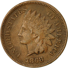 Coin, United States, Indian Head Cent, Cent, 1868, U.S. Mint, Philadelphia