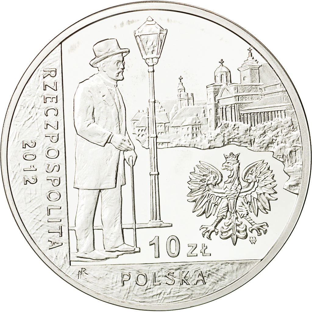 Coin, Poland, 10 Zlotych, 2012, Warsaw, MS(63), Silver, KM:839