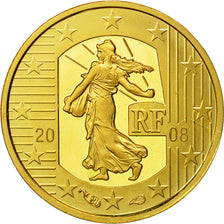 France, 5 Euro, 2008, MS(65-70), Gold, Gadoury:EU332, KM:1538