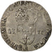 Moneda, Francia, Henri IV, Henri IV, 1/4 Ecu, 1590, Compiègne, MBC, Plata