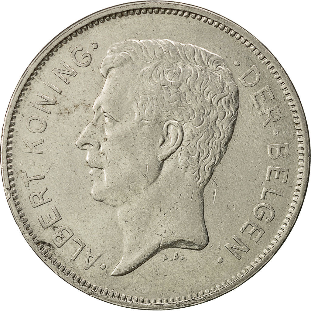 Coin, Belgium, 20 Francs, 20 Frank, 1931, EF(40-45), Nickel, KM:102