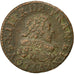 Moneda, Francia, Double Tournois, 1629, Paris, BC+, Cobre, CGKL:396