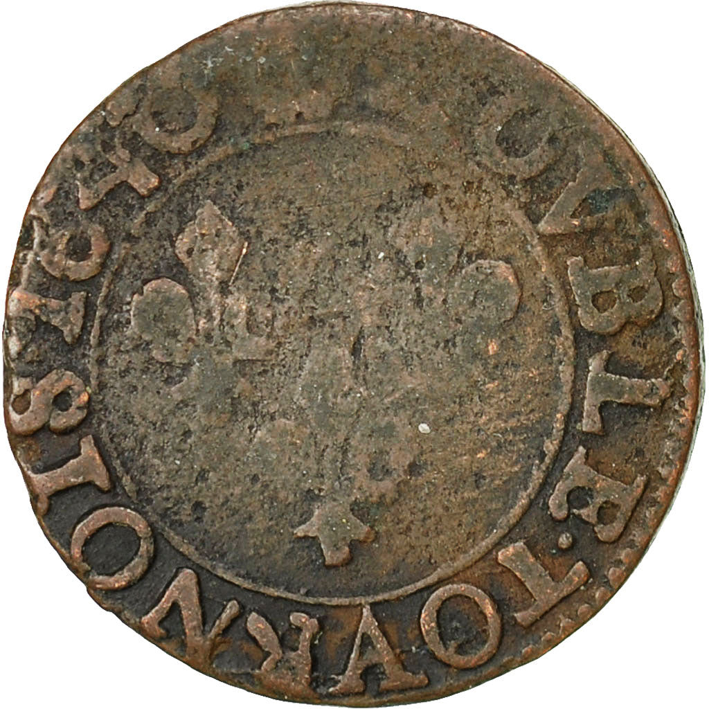 Coin, France, Louis XIII, Double Tournois, 1640, F(12-15), Copper