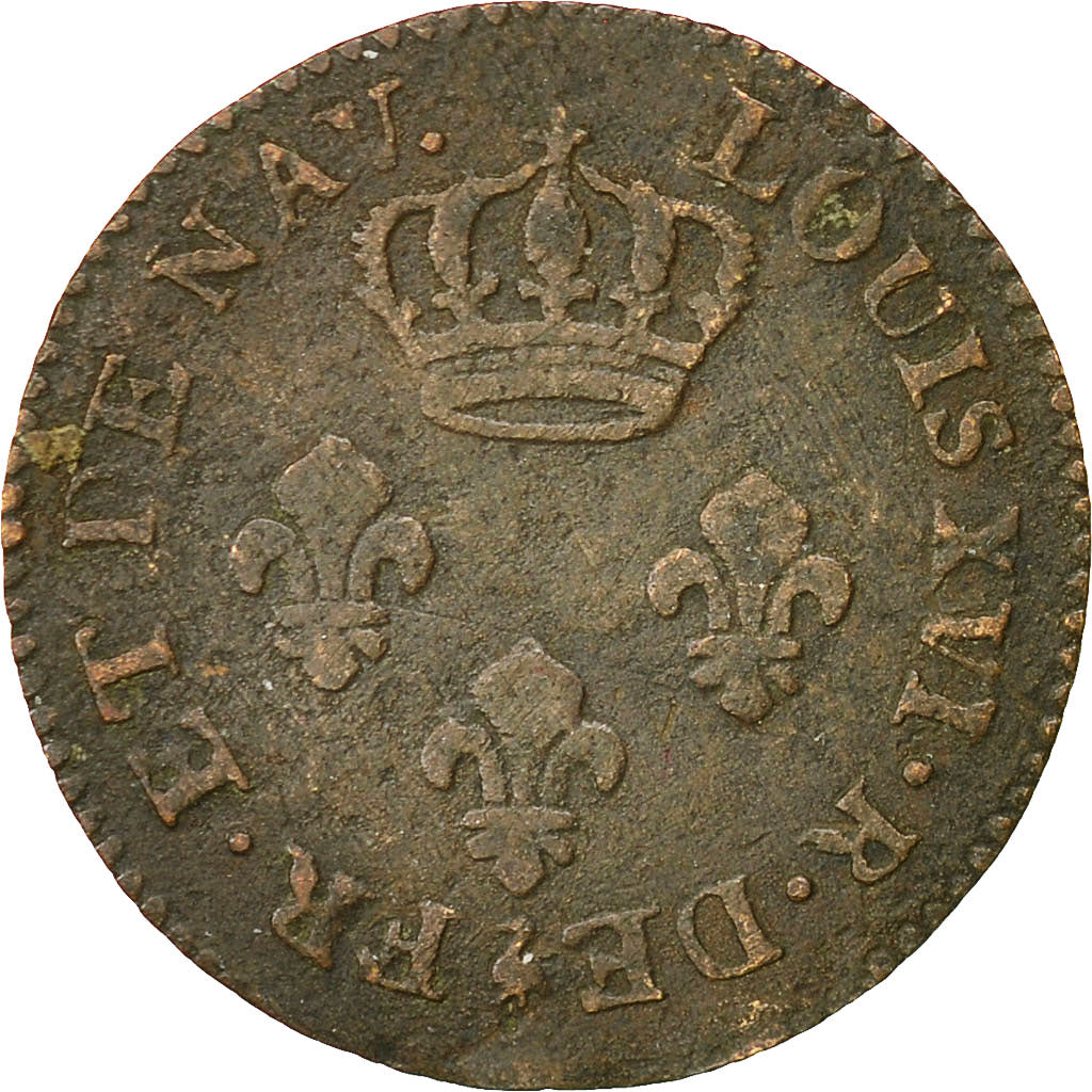 Monnaie, FRENCH GUIANA, 2 Sous, 1789, Paris, TTB, Billon, KM:1, Lecompte:20