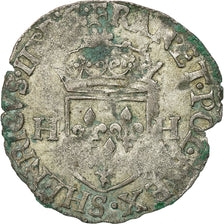 Münze, Frankreich, Henri III, Douzain, 1577, Troyes, S+, Billon, Sombart:4398