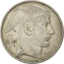Coin, Belgium, 20 Francs, 20 Frank, 1950, EF(40-45), Silver, KM:140.1