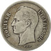 Moneta, Venezuela, Gram 10, 2 Bolivares, 1926, MB+, Argento, KM:23