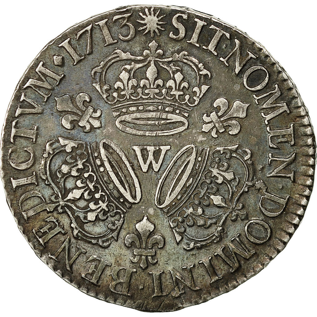 Coin, France, Louis XIV, 1/2 Écu aux 3 couronnes, 1/2 ECU, 36 Sols = 6 Deniers