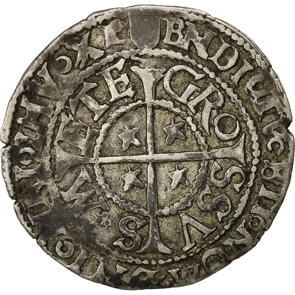 Coin, France, Gros, Metz, VF(20-25), Silver, Boudeau:1659