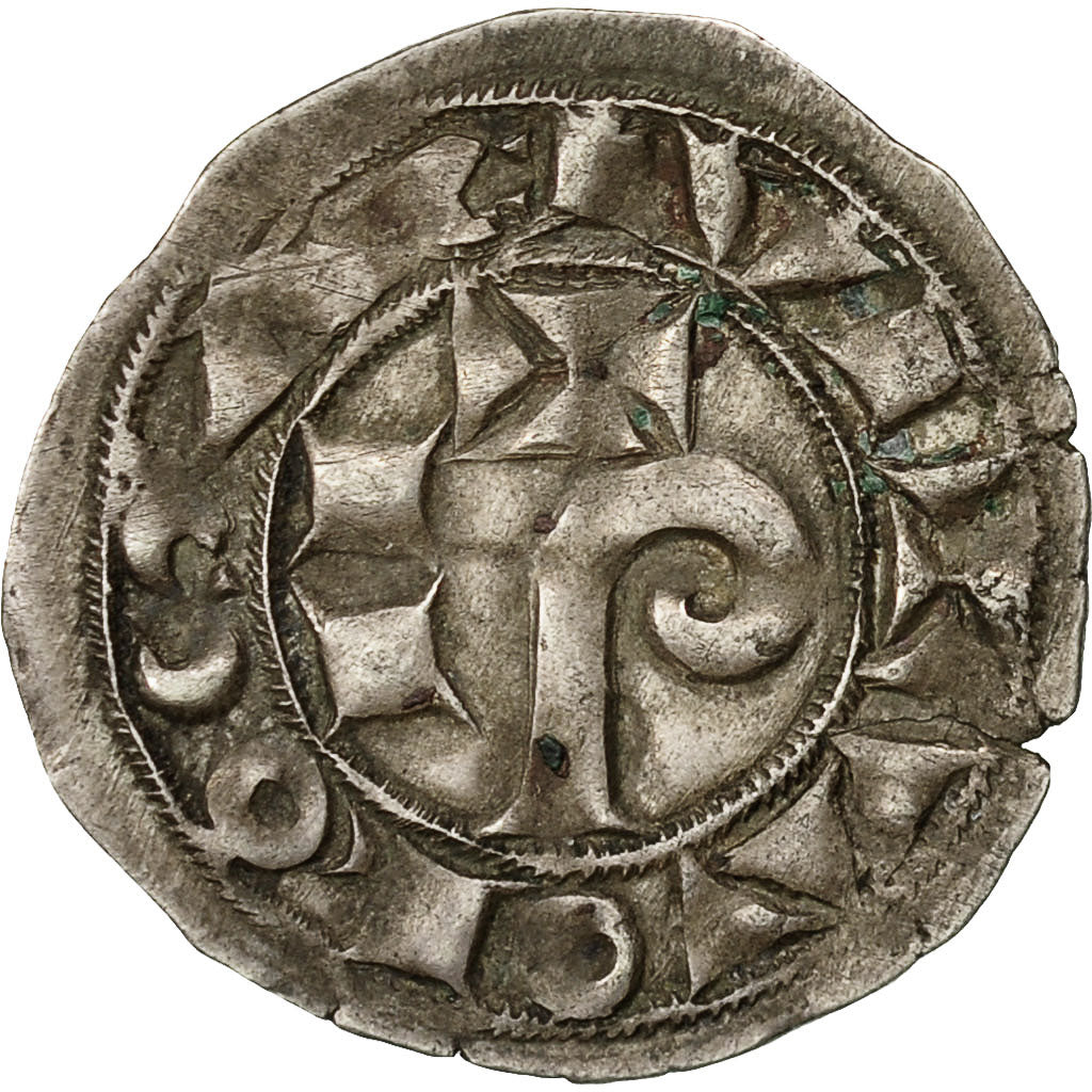 Coin, France, Denarius, Toulouse, AU(50-53), Billon