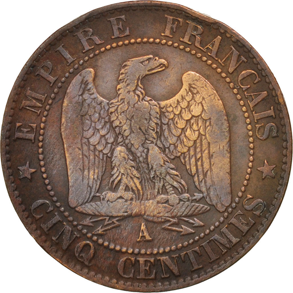Coin, France, Napoleon III, Napoléon III, 5 Centimes, 1862, Paris, EF(40-45)