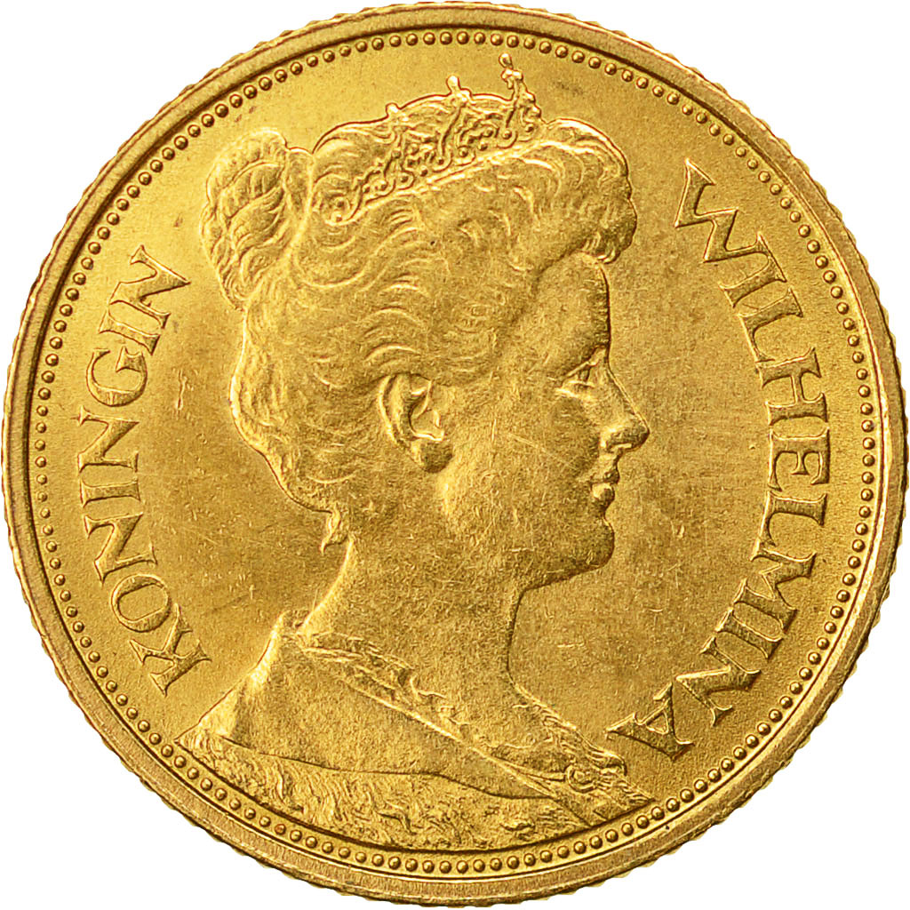 Monnaie, Pays-Bas, Wilhelmina I, 5 Gulden, 1912, SUP, Or, KM:151