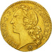 Moneta, Francia, Louis XV, Louis d'or au bandeau, Louis d'Or, 1743, Lyons, BB+