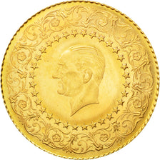 Coin, Turkey, 250 Kurush, 1967, AU(55-58), Gold, KM:873
