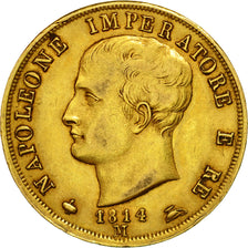 Coin, ITALIAN STATES, KINGDOM OF NAPOLEON, Napoleon I, 40 Lire, 1814, Milan
