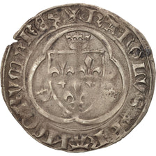 France, Charles VIII, Blanc à la couronne, Rouen, Duplessy 587