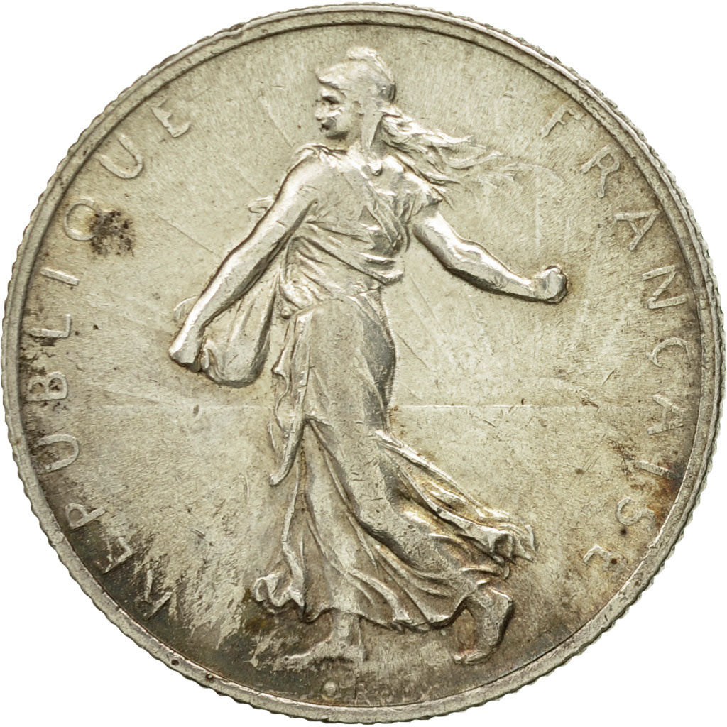 Münze, Frankreich, Semeuse, 2 Francs, 1914, Castelsarrasin, SS+, Silber