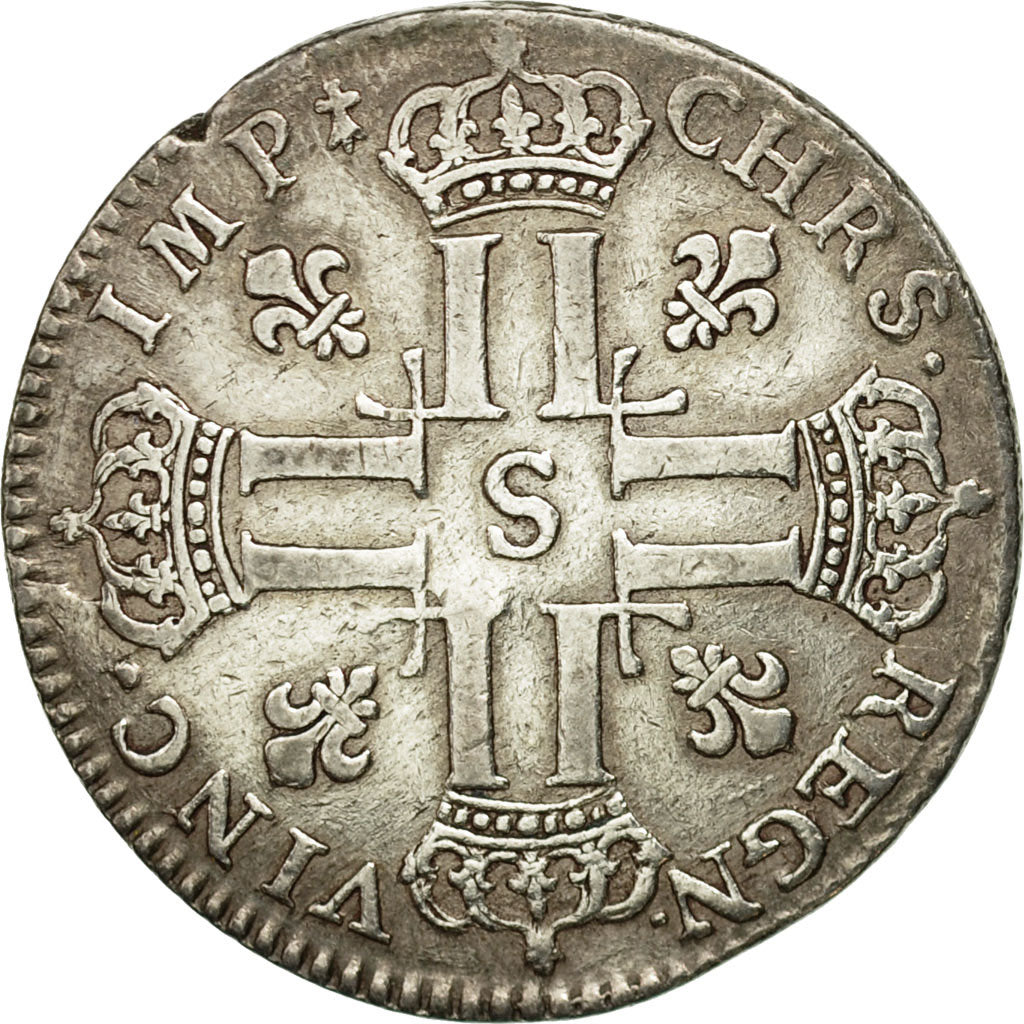 Münze, Frankreich, Louis XV, Petit Louis d'argent (3 livres), 1/3 Ecu, 1720