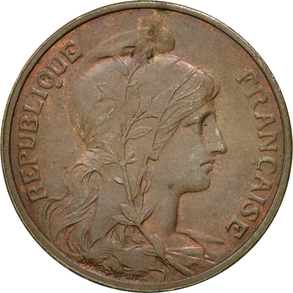 Coin, France, Dupuis, 5 Centimes, 1913, Paris, AU(55-58), Bronze, KM:842