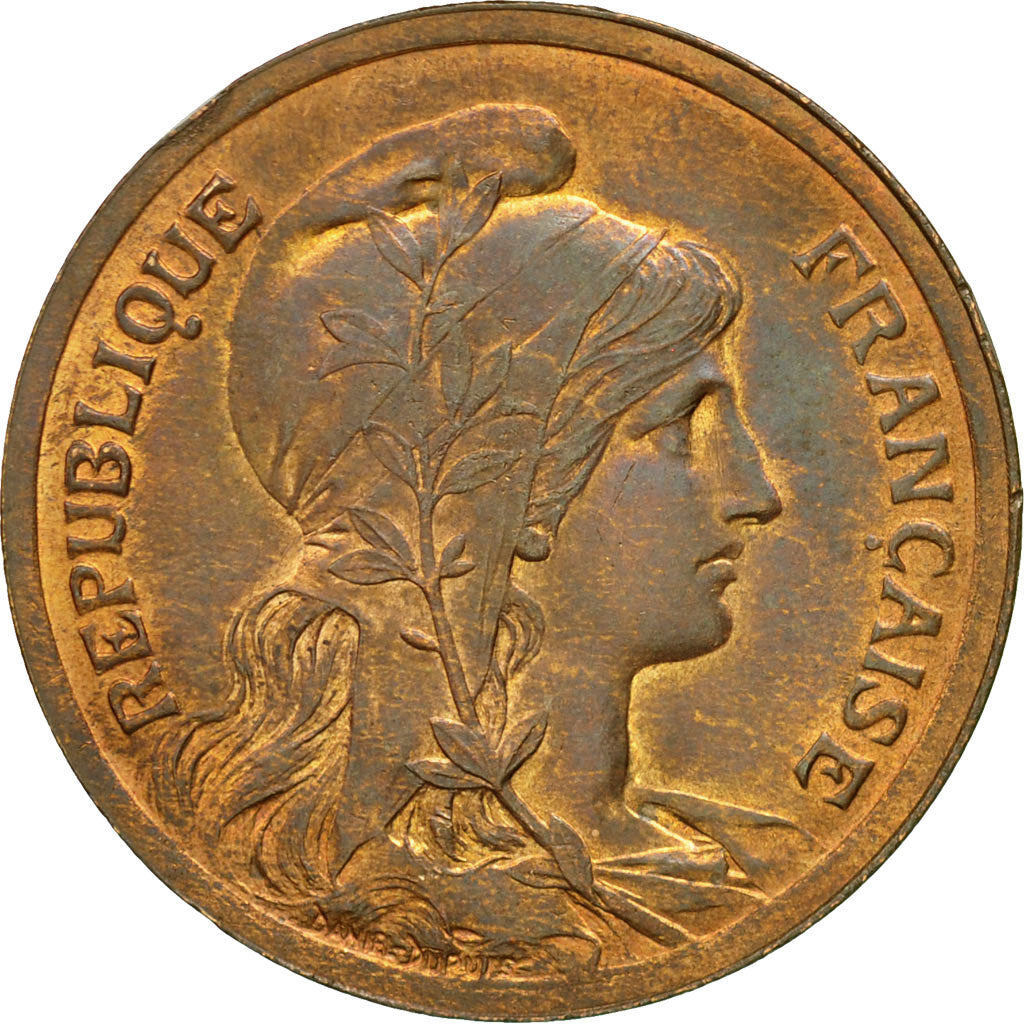 Coin, France, Dupuis, 10 Centimes, 1916, Paris, MS(60-62), Bronze, KM:843