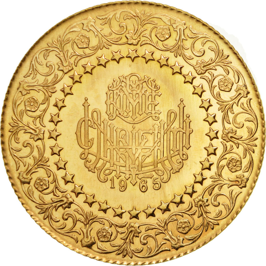 Coin, Turkey, 500 Kurush, 1965, MS(63), Gold, KM:874