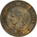 Moneta, Francia, Cérès, 5 Centimes, 1872, Bordeaux, BB+, Bronzo, KM:821.2