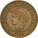 Coin, France, Cérès, 5 Centimes, 1889, Paris, AU(50-53), Bronze, KM:821.1