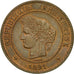 Monnaie, France, Cérès, 5 Centimes, 1891, Paris, SUP, Bronze, KM:821.1