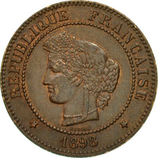 Coin, France, Cérès, 5 Centimes, 1898, Paris, AU(55-58), Bronze, KM:821.1