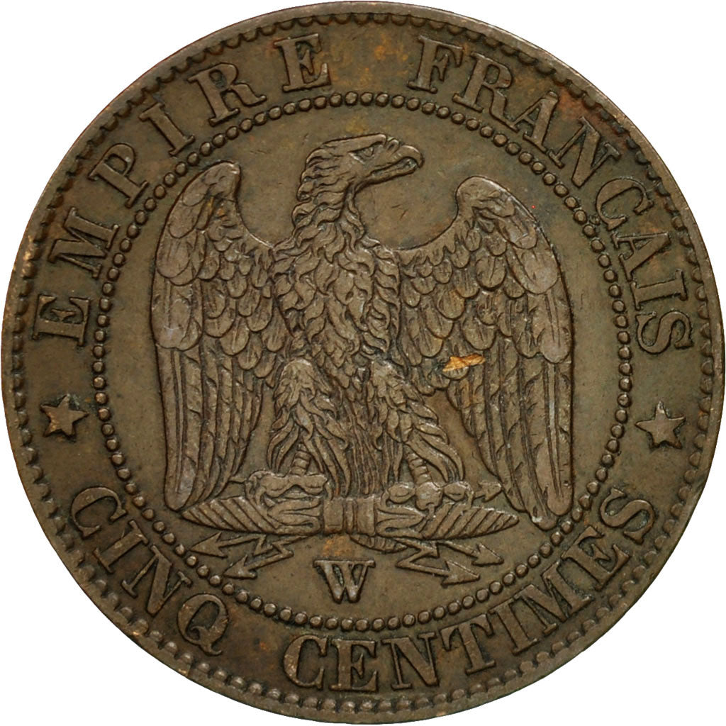 Monnaie, France, Napoleon III, Napoléon III, 5 Centimes, 1856, Lille, TTB