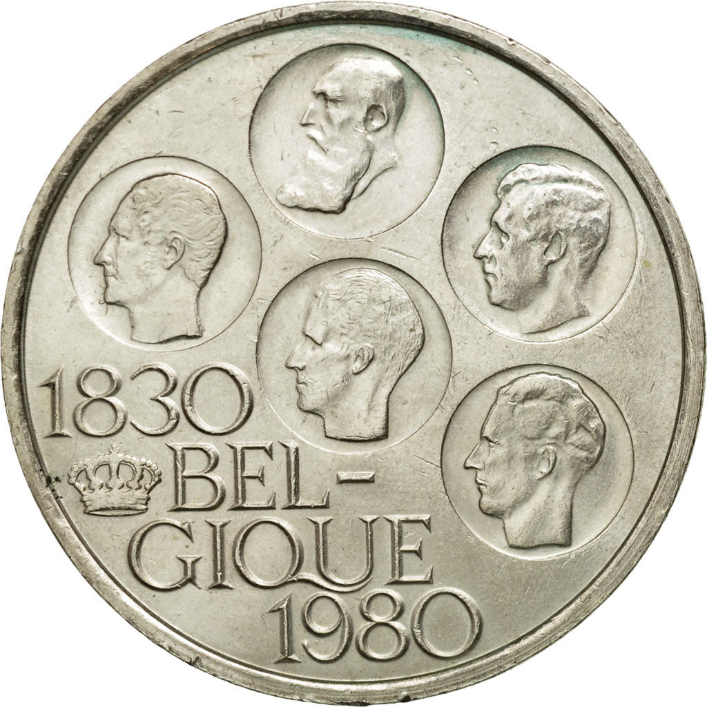 Coin, Belgium, 500 Francs, 500 Frank, 1980, Brussels, AU(55-58), Silver Clad