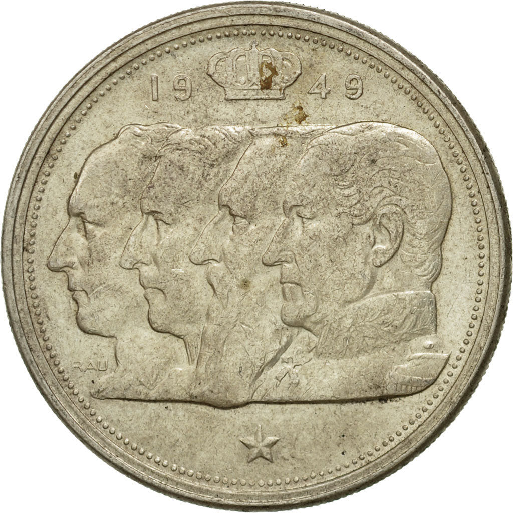 Monnaie, Belgique, 100 Francs, 100 Frank, 1949, TTB, Argent, KM:139.1