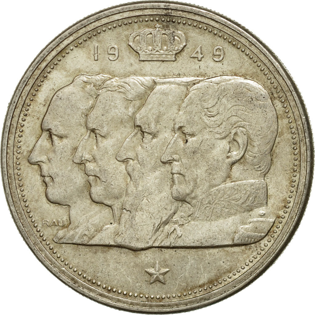 Coin, Belgium, 100 Francs, 100 Frank, 1949, EF(40-45), Silver, KM:139.1
