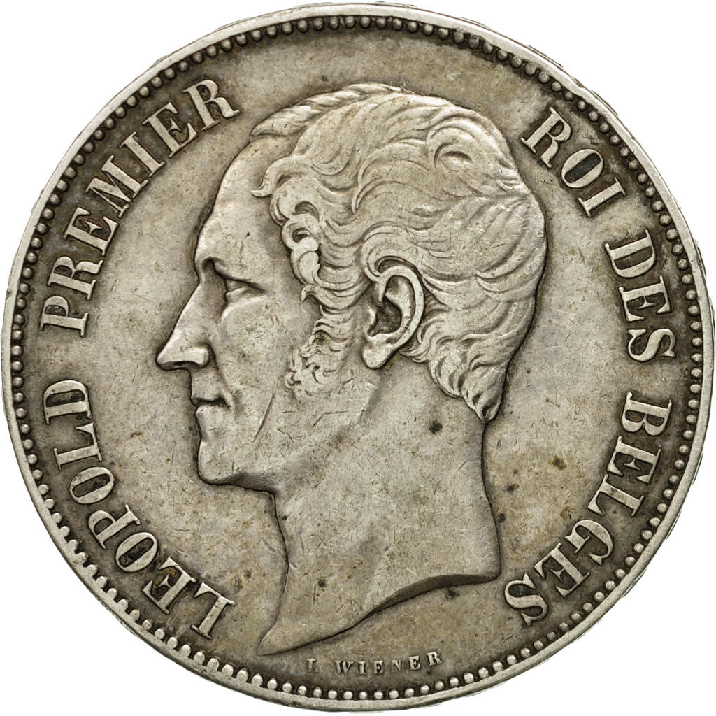 Coin, Belgium, Leopold I, 5 Francs, 1853, EF(40-45), Silver, KM:2.1