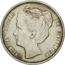 Coin, Netherlands, Wilhelmina I, 25 Cents, 1901, AU(55-58), Silver, KM:120.2