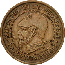 Münze, Frankreich, 5 Centimes, 1870, SS, Bronze