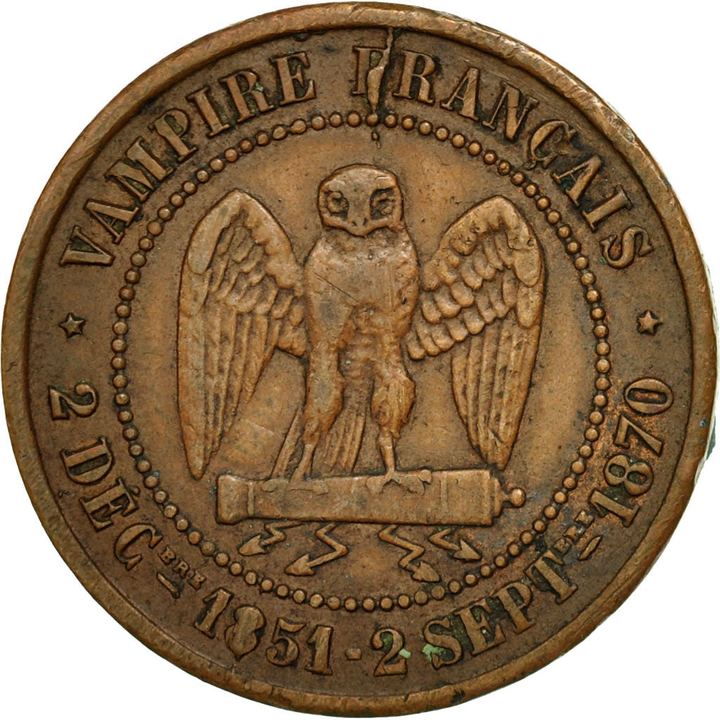 Coin, France, 5 Centimes, 1870, EF(40-45), Bronze