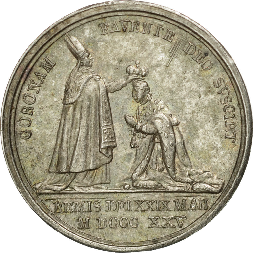 Francia, medalla, Charles X coronation quinarius, History, 1825, Gayrard, MBC+