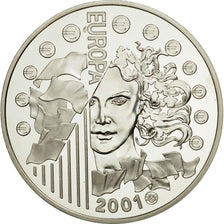Coin, France, 6.55957 Francs, 2001, MS(64), Silver, KM:1265.2, Gadoury:C298