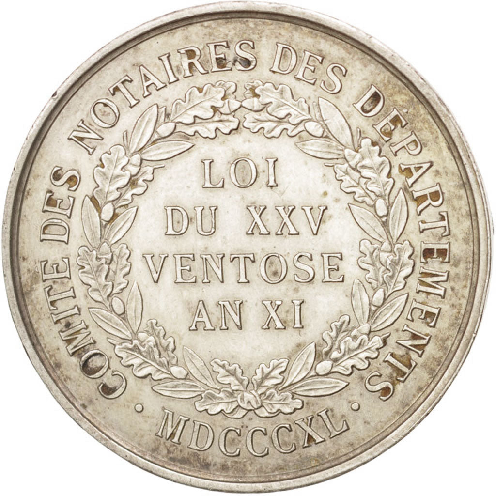 Francia, Jeton, Notary, Comité des notaires des départements, First French...