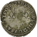 Monnaie, France, Henri III, Henri III, Double Sol Parisis, 1583, Rouen, B+
