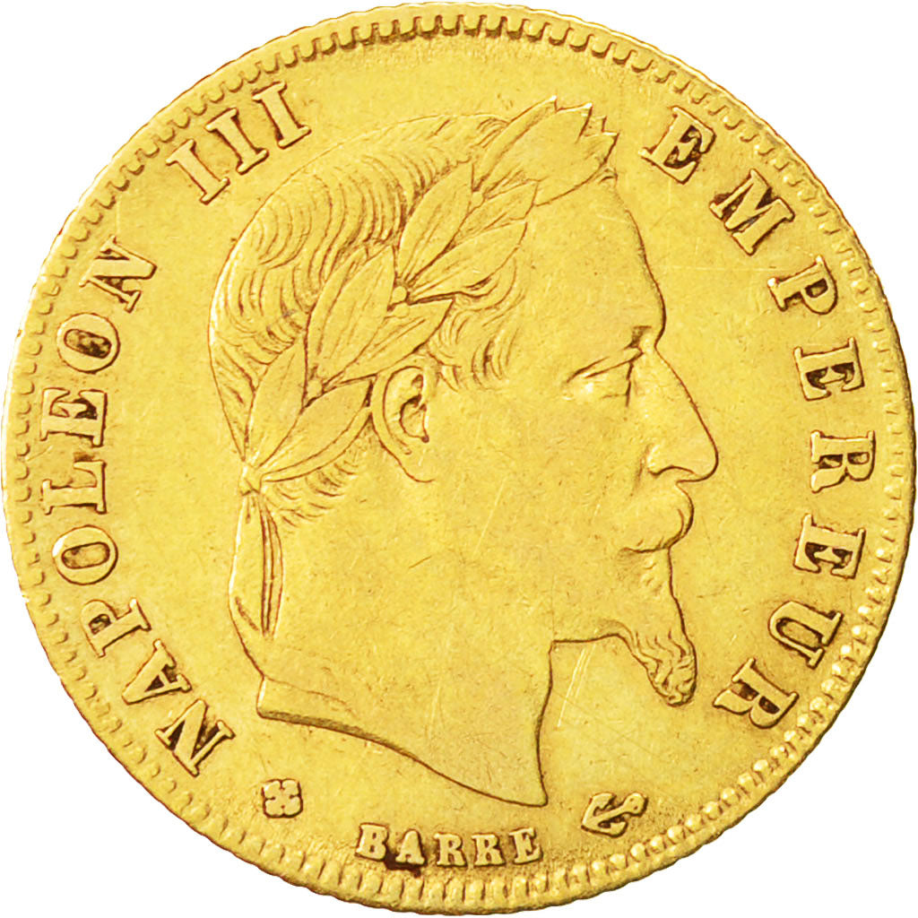Coin, France, Napoleon III, Napoléon III, 5 Francs, 1867, Strasbourg