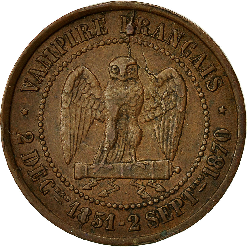 Coin, France, 5 Centimes, 1870, EF(40-45), Bronze