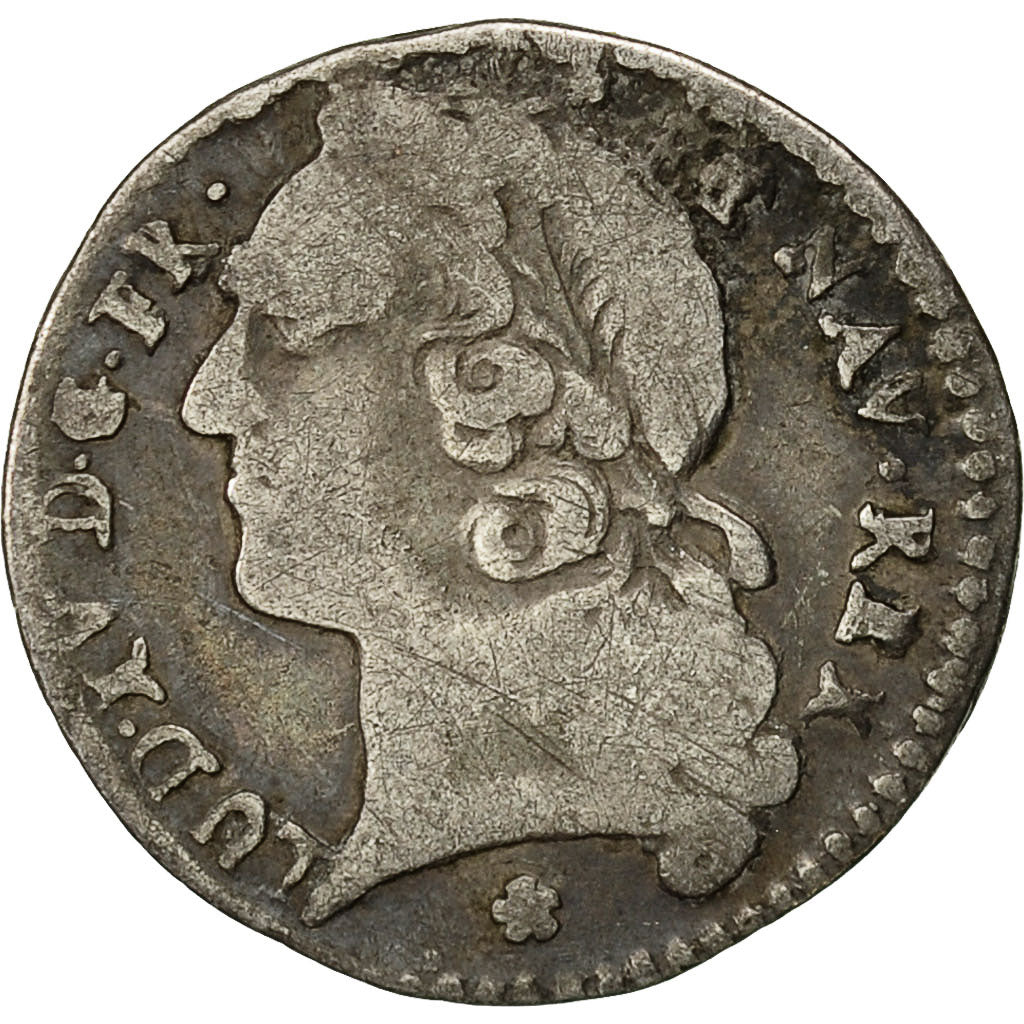 Monnaie, France, Louis XV, 1/20 Écu au bandeau (6 sols), 1/20 Ecu, 1743, Metz