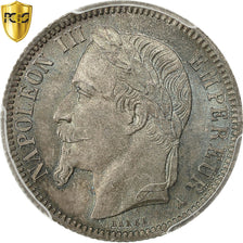 Moneta, Francja, Napoleon III, Napoléon III, Franc, 1868, Paris, PCGS, MS66