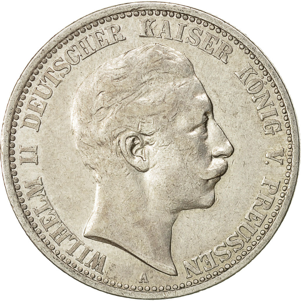 Coin, German States, PRUSSIA, Wilhelm II, 2 Mark, 1904, Berlin, EF(40-45)