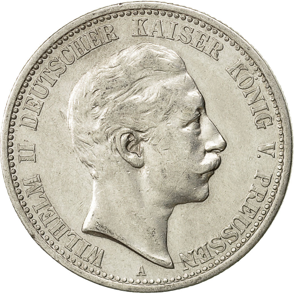 Coin, German States, PRUSSIA, Wilhelm II, 2 Mark, 1905, Berlin, EF(40-45)