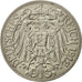 Coin, GERMANY - EMPIRE, Wilhelm II, 25 Pfennig, 1912, Berlin, AU(55-58), Nickel
