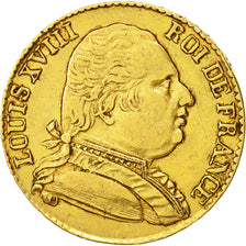 Münze, Frankreich, Louis XVIII, Louis XVIII, 20 Francs, 1815, London, SS, Gold